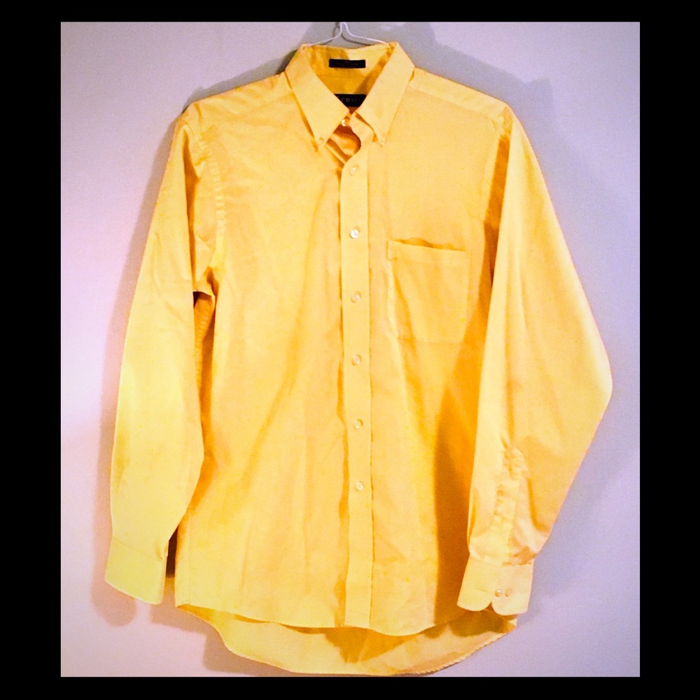 Yellow Men’s Chaps Dress Shirt